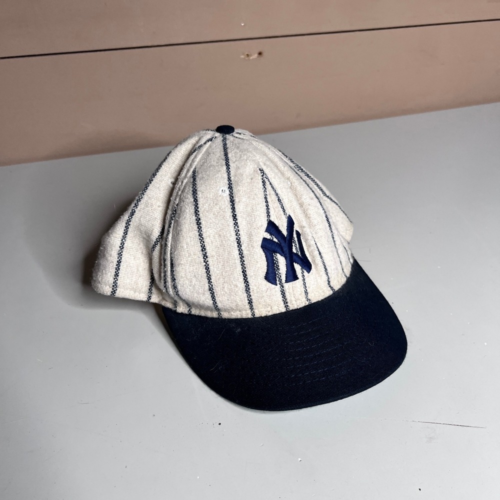 Vintage American Needle New York Yankees Hat Pinstripe Size‎ 7 1/2 USA
